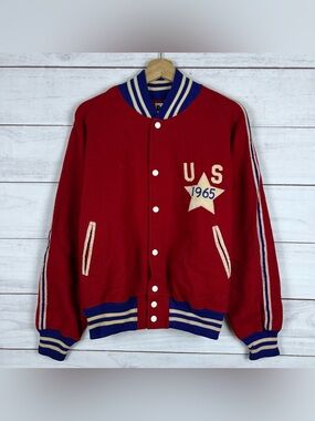 Vintage 1965 Hearst Sandlot Classic US All Stars Jacket RARE Size 44 Baseball